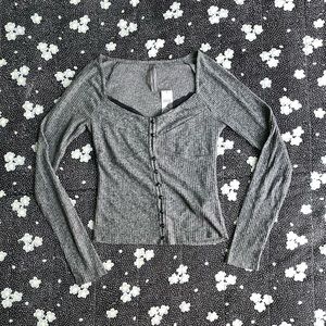 Anthropology lace trip sweater (NWT)